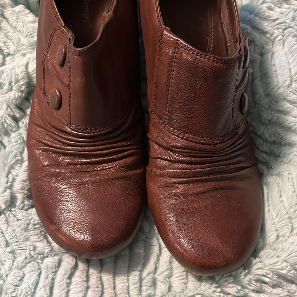 Brown Leather Shoe Boots by BareTrap - Picture 2 of 4
